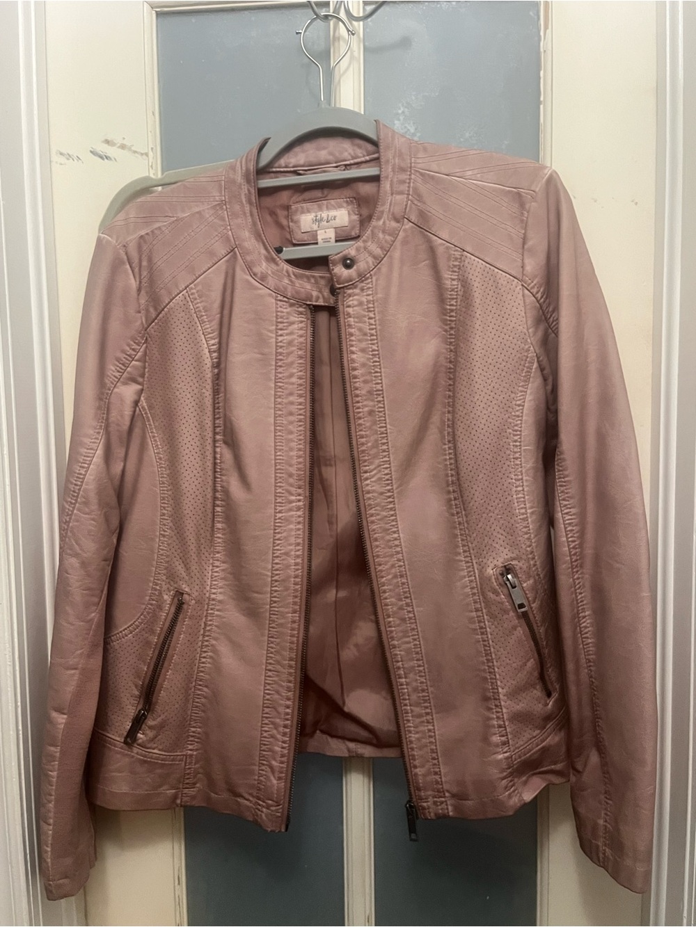 Style & Co. Faux Leather Jacket